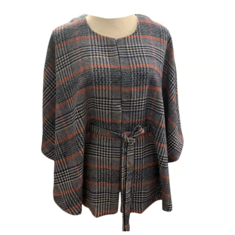 NWTs Andersen + Lauth Plaid Cape - Anthropologie